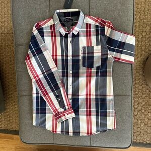 Tommy Hilfiger youth Shirt - Navy, Red, and White